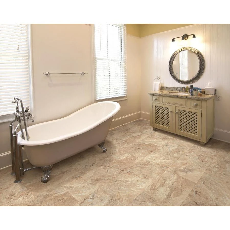 SMARTCORE Ultra 8-Piece 11.97-in x 23.62-in Tivoli Travertine Luxury Vinyl Plank Flooring SMARTCORE Ultra 8-Piece 11.97-in X 23.62-in Tivoli Travertine Luxury Vinyl Plank Flooring -Arbor Home Sales Store