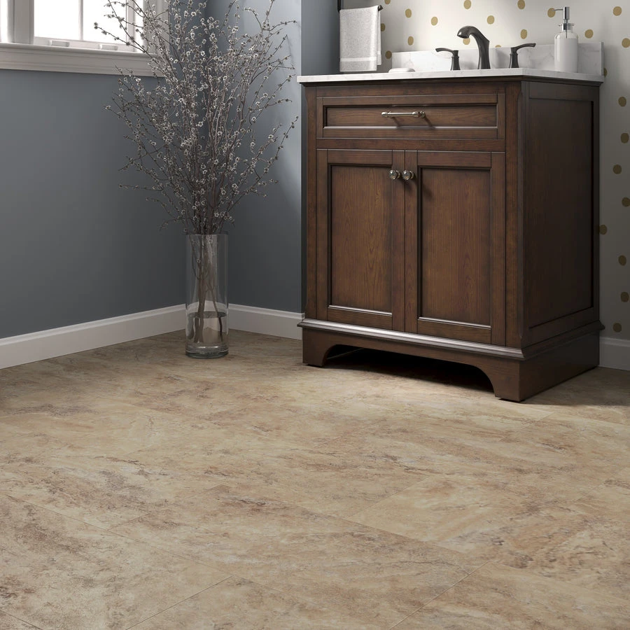 SMARTCORE Ultra 8-Piece 11.97-in x 23.62-in Tivoli Travertine Luxury Vinyl Plank Flooring SMARTCORE Ultra 8-Piece 11.97-in X 23.62-in Tivoli Travertine Luxury Vinyl Plank Flooring -Arbor Home Sales Store